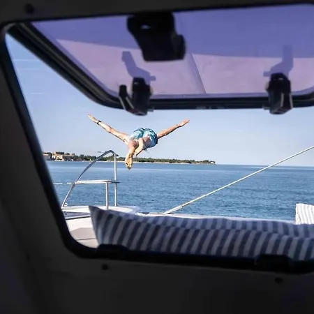 Luxe Crewed Catamaran, Sailing Mangofloat, Croatia *
